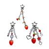 Lovely Strawberry Keychain Fruit Shapes Phone Chain Detachable Phone Lanyard