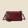 Elegant Crossbody Bag with Textured Finish and Dual Zip Pockets