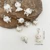 Cute Mini Mummy Figure Charm Pendant Halloween Cartoon Doll Lobster Clasp Diy Jewelry Making Accessories