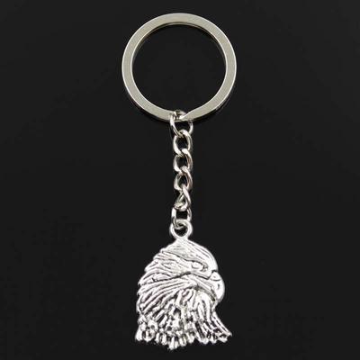 Fashion Keychain 34x24mm Eagle Hawk   Pendants DIY Men Jewelry Car Key Chain Ring Holder Souvenir For Gift