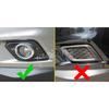 Chrome Front Fog Light Cover Surrounds Trims For 2014-2016 Nissan Rogue X-Trail