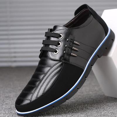 Wygodne skórzane męskie buty Oddychające męskie obuwie