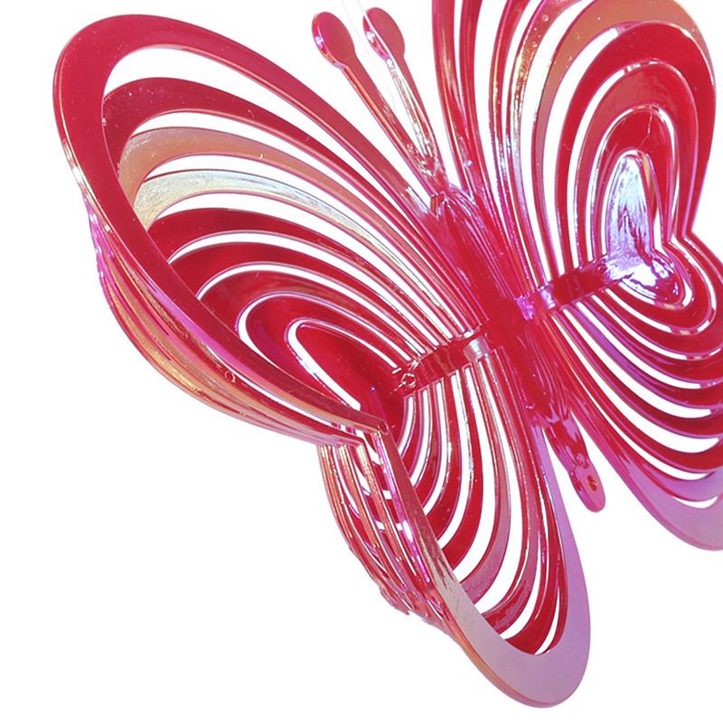 1ks Venkovní Zahrada Závěsná Dekor Přechod Barva Lapač větrné vrtule Šestihranný 3D tekoucí světelný efekt Součásti zvonkohry