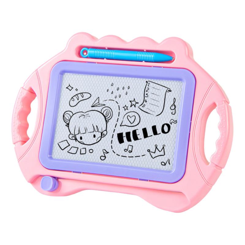 Writing Kids Magnetic Drawing Slate Magic Eraser Doodle Pad Color Sketch Board