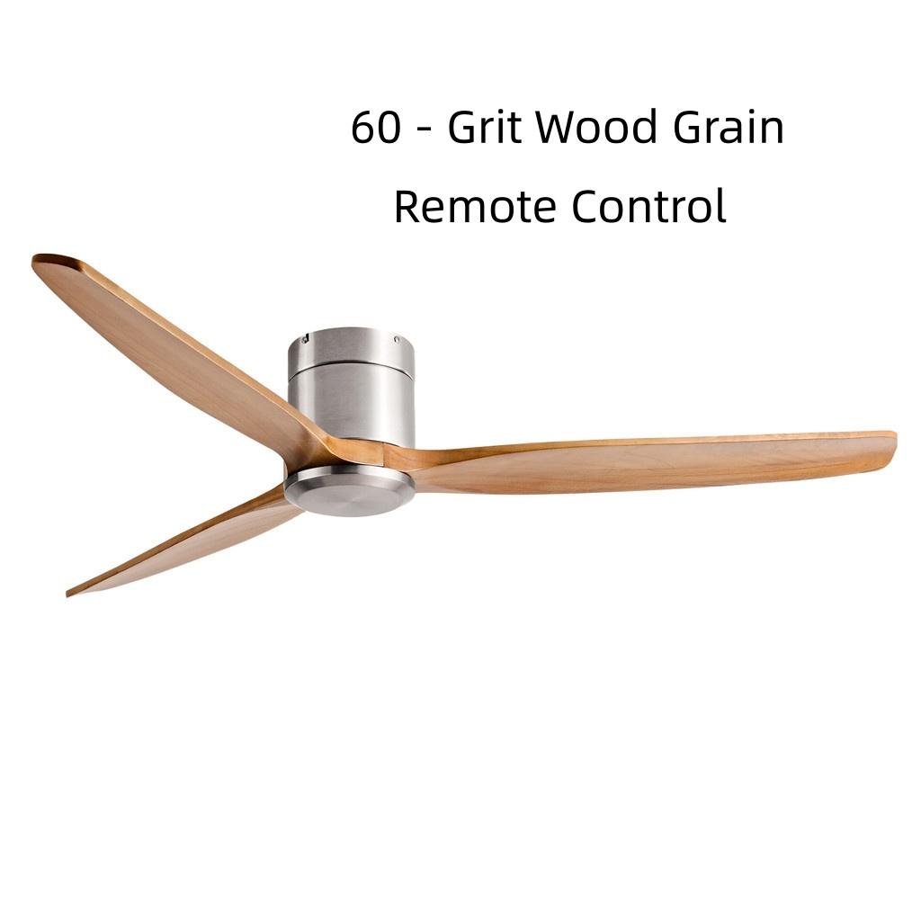 42-60" Modern Whisper-Quiet Villa Hotel Decoration Fan Commercial Ceiling Fan Style Solid Wood Blades Electric Fan
