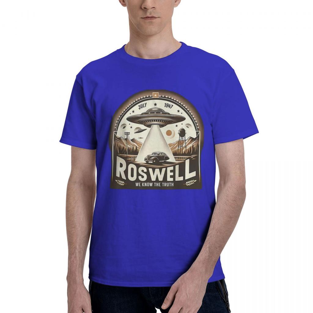 Roswell 1947 Alien 100 Cotton Casual Breathable Confortable Anime New Gifts And TShirts Mens Shirt