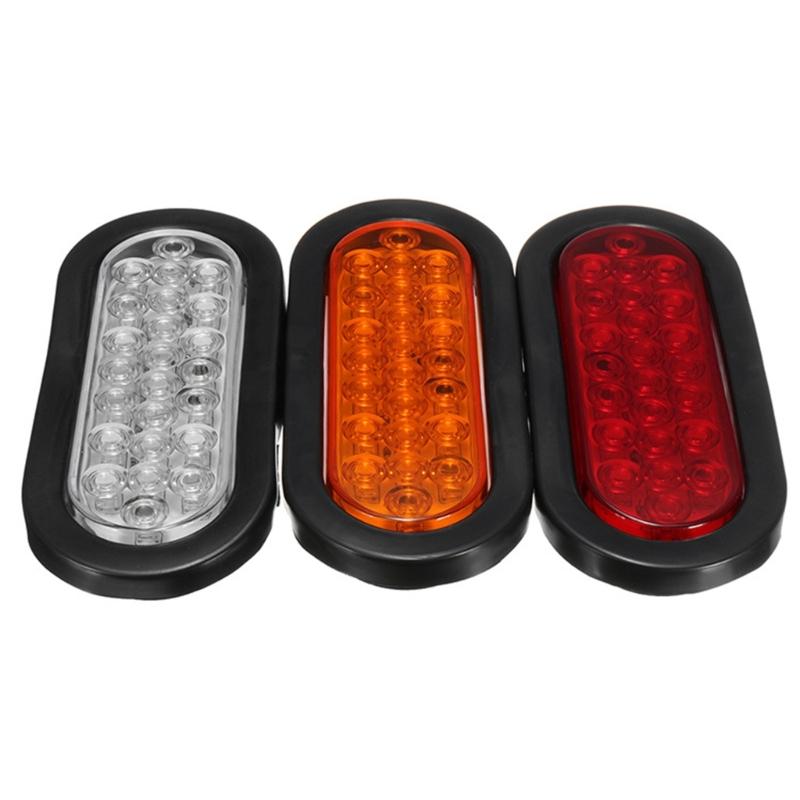 Pack of 2 Tail Lights High Visibility 24LED Recessed Suitable for Enhanced Safety on Trucks and Trailers Large Vehicles