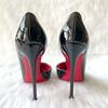 Versatile Feet Are Not Tired, Spring and Summer High Heels, Thin Heels, Men Cut British Style Red Soles, Wear Black Single Shoes