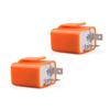 2Pin Electronic LED Flasher Relay Fix Turn Signal Bulbs Hyper Flash Issue Orange