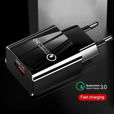 18W 3A Quick Charge QC 3.0 USB Charger Fast Charger 3.0 Phone Charger for iPhone for Samsung Xiaomi Redmi EU Plug
