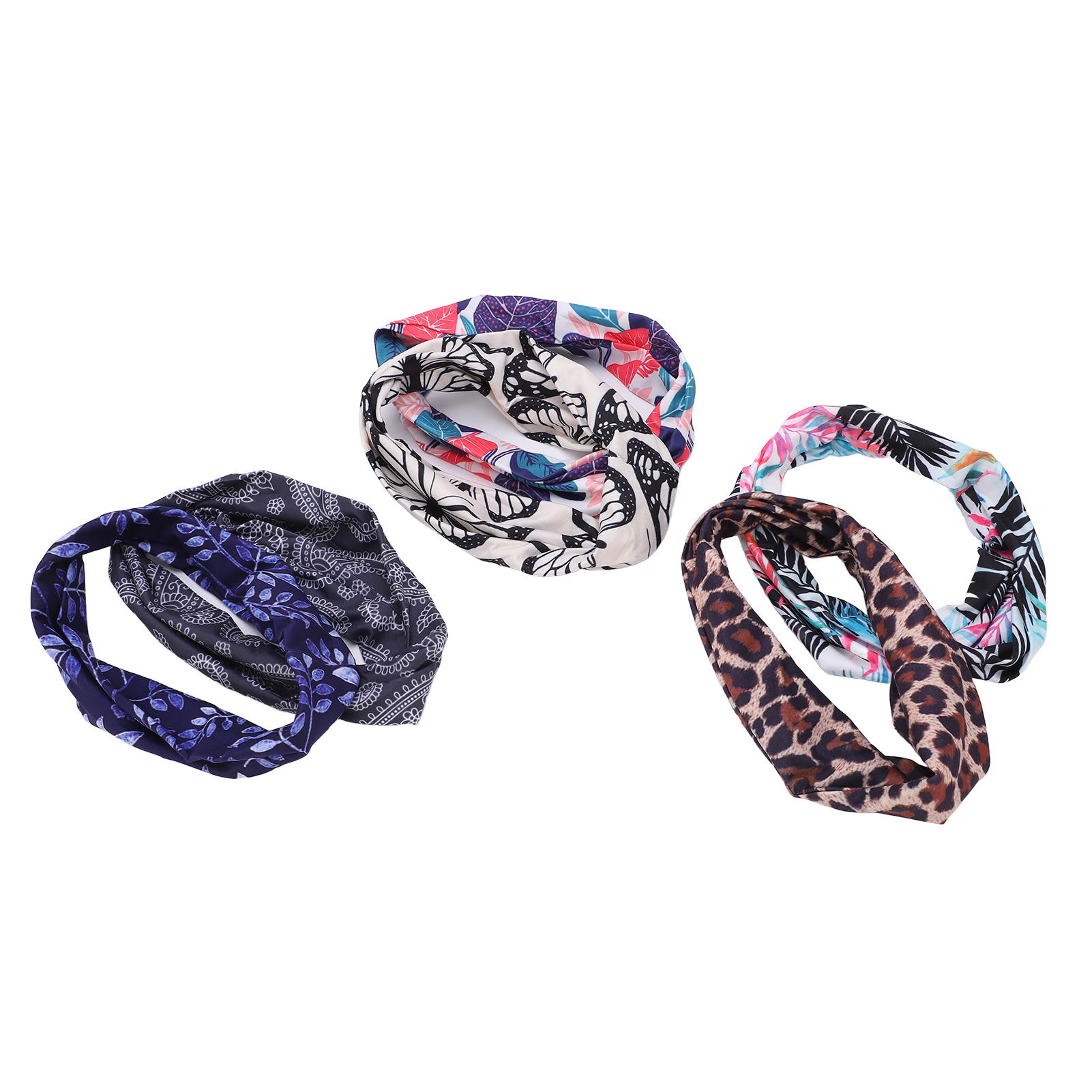 

6Pcs Wide Headbands Soft Yoga Headband Stretchable Hair Bands with Digital Printing for Daily Use Fitness