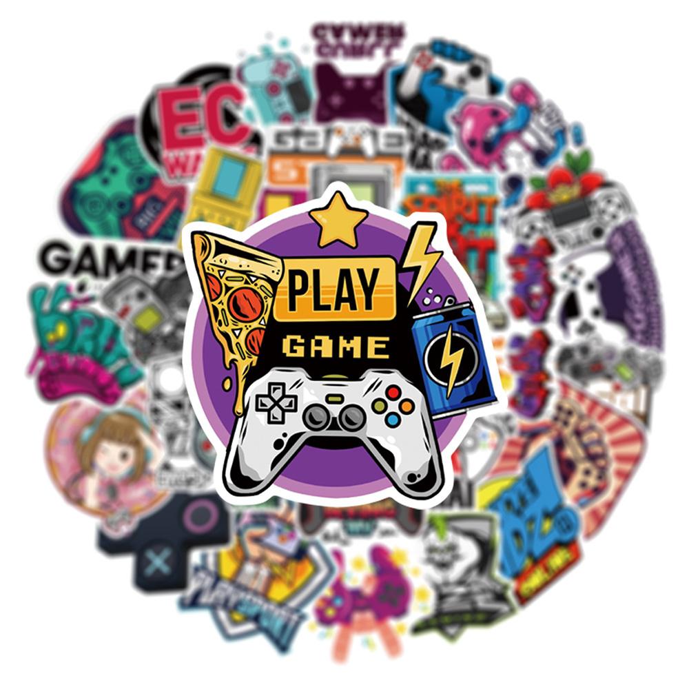 10/30/50pcs Vintage Video Game Cartoon Stickers Cool Gamepad Decals DIY Skateboard Laptop Phone Bike Graffiti Sticker