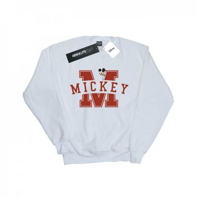 Girls Mickey Mouse Letter Peak Sweatshirt