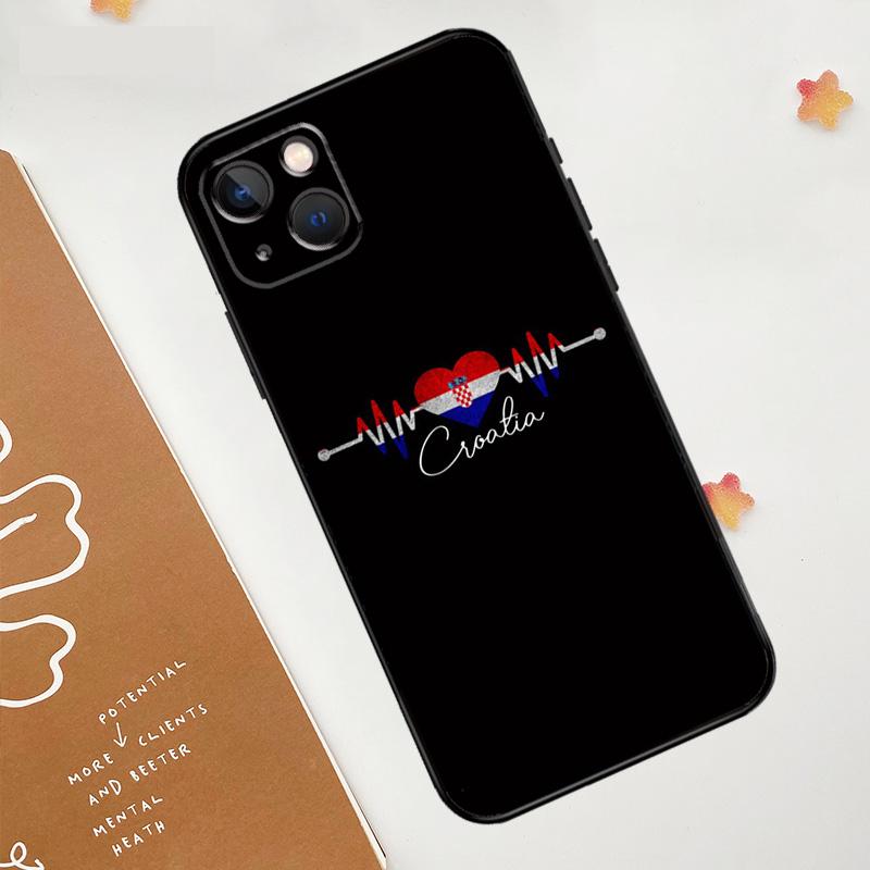 

Croatia flag Case For iPhone 11 12 13 14 15 16 Pro Max Mini Phone Cover For iPhone XR X XS Max Plus Coque iPhone 14 Plus