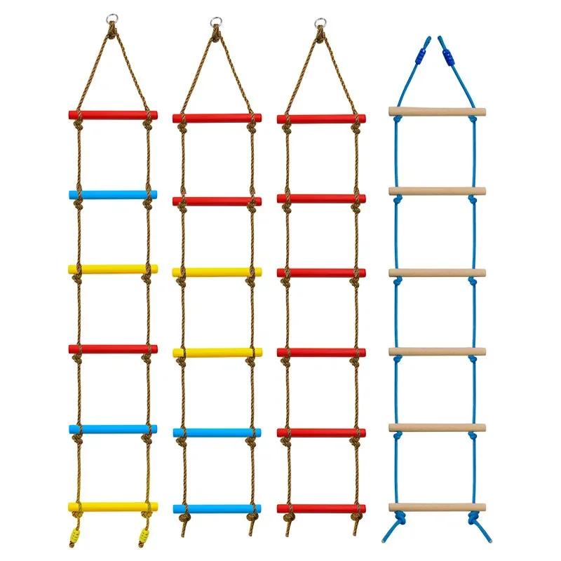 Kids' Climbing Rope Ladder Colorful Climbing Stones Indoor Outdoor Backyard Playground Children's Sensory Integration Training