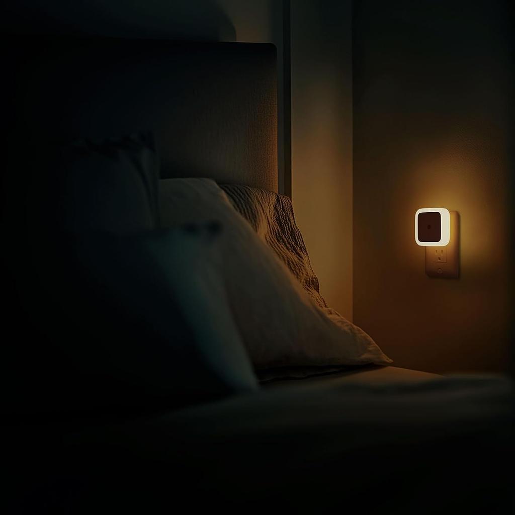 Sujeet Night Light, Night Lights Plug Into Wall 4-Pack, Nightlight Plug In Night Lights, Dusk To Dawn Night Lamp Led Night Light for Bedroom,