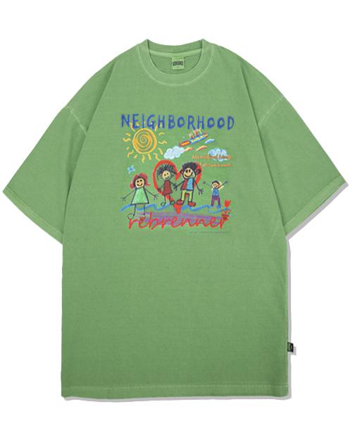 REBRENNER [Set] Pigment Oversized Short Sleeve T-Shirt