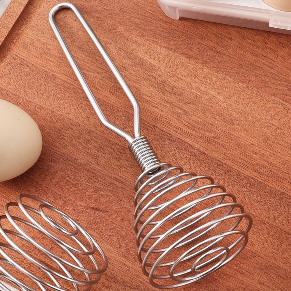 Nuevo Batidor de Huevos Manual de Acero Inoxidable Tipo Prensa Cuchara Miel Creativa Mezclador Cuchara para Remover Leche Mermelada Herramientas de Cocina para Hornear Cocinar