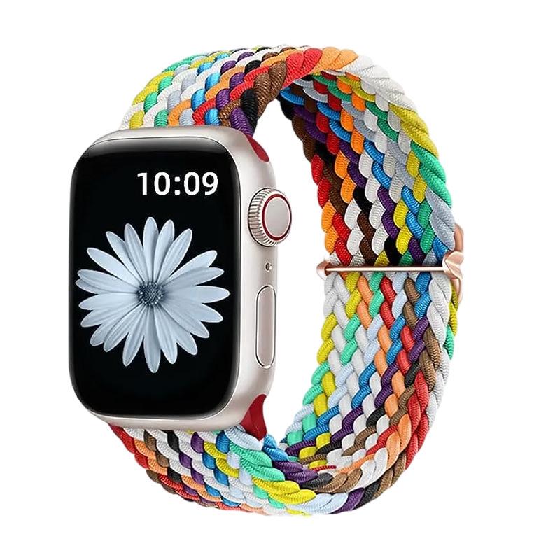 Nylon Woven Apple Watch Band for Apple Watch S9/8/7/SE/6/5/4/3