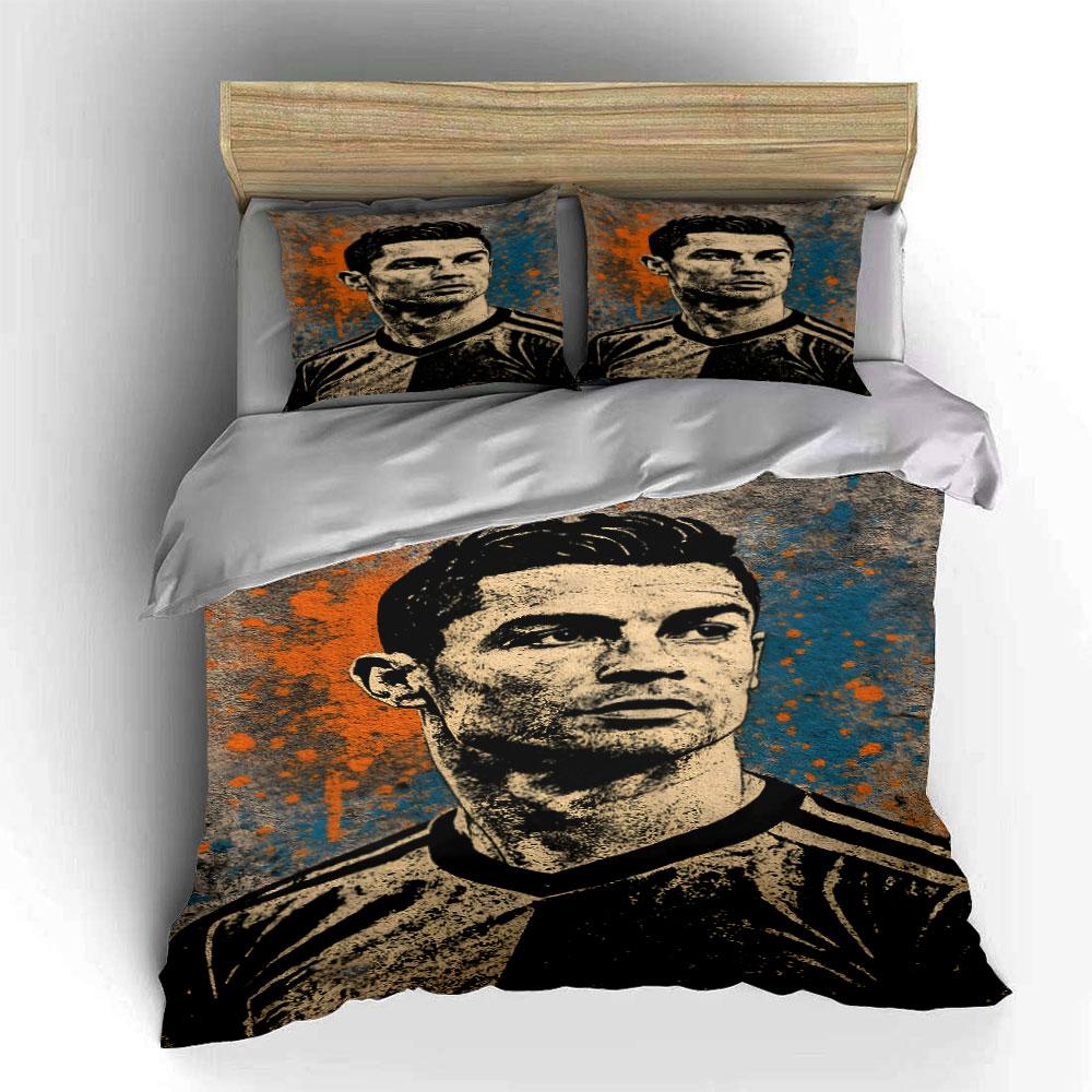 Portraits with abstract splashes. Bedding sets Duvet cover sets Duvet covers Pillowcases(1 * Duvet Cover 2 * Pillowcases without duvet insert)