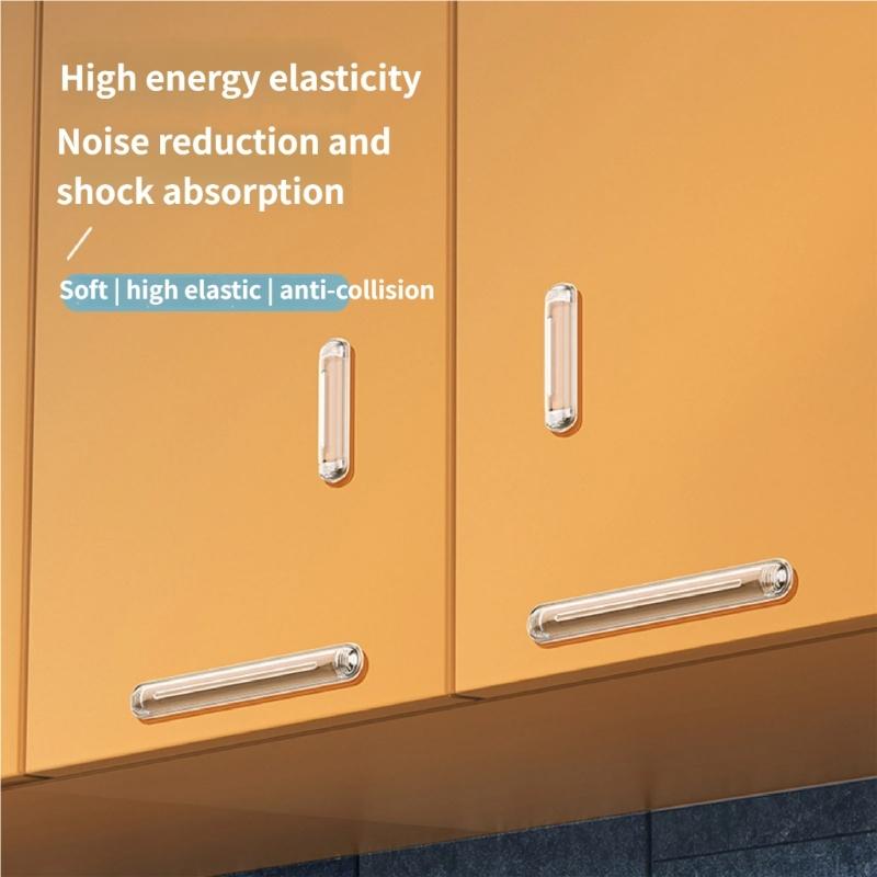 Flexible Silicone Furniture Protectors Featuring Effect Absorption Quiet Closing Cabinet Door Covers Home Security
