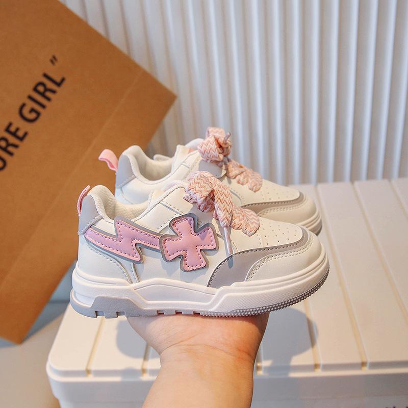 Детские низкие кеды Весна Новые износостойкие повседневные туфли на платформе Кроссовки — фото 3