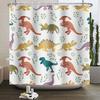 Funny Dinosaur Shower Curtain for Bathroom Cute Animal Cool Dinosaur Children Bathroom Curtain Waterproof Bath Curtain Decor