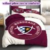 Klubový vzor povlečení Union Bordeaux Bègles, Sada přikrývek Potah na přikrývku Povlak na polštář Domácí narozeninový dárek (1*povlak na přikrývku+2*povlak na polštář, bez výplně)