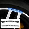 4pcs Aluminum Car Wheel Hub Badge Tire Rim Stickers Decoration Accessories