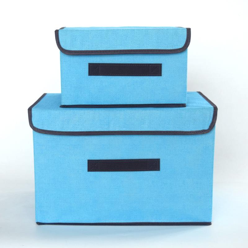 Large Foldable Non-Woven Fabric Storage Organizer Box for Toys and Clothes