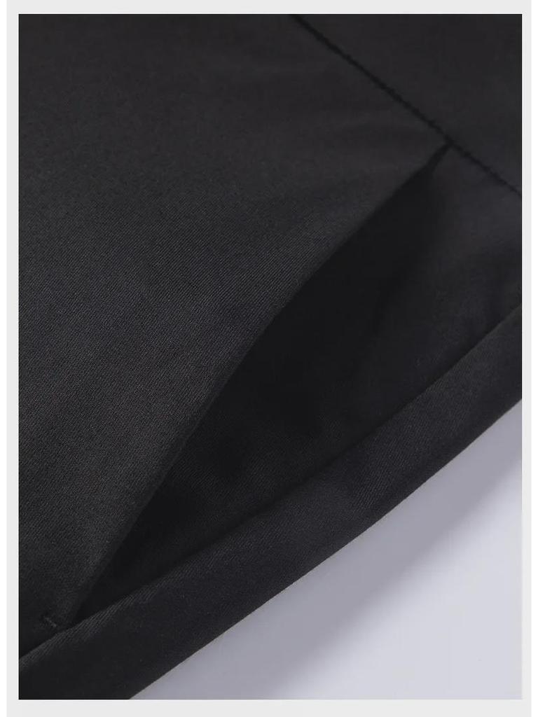 Herren Business Casual Maulbeerseide Hose: Neu, Locker geschnitten, Knitterarm, Elastisch, Dick, Gerades Bein für Herbst/Winter.