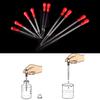 2Pcs Rubber Head Glass Pipettes Dropper Lab Glassware Tool For Veterinary Test