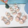2024 Summer Children Shoes Lovely Heart Girls Party Soft Soled Sandals Fashion Versatile Antiskid Beach Sandal Kids Casual Shoes