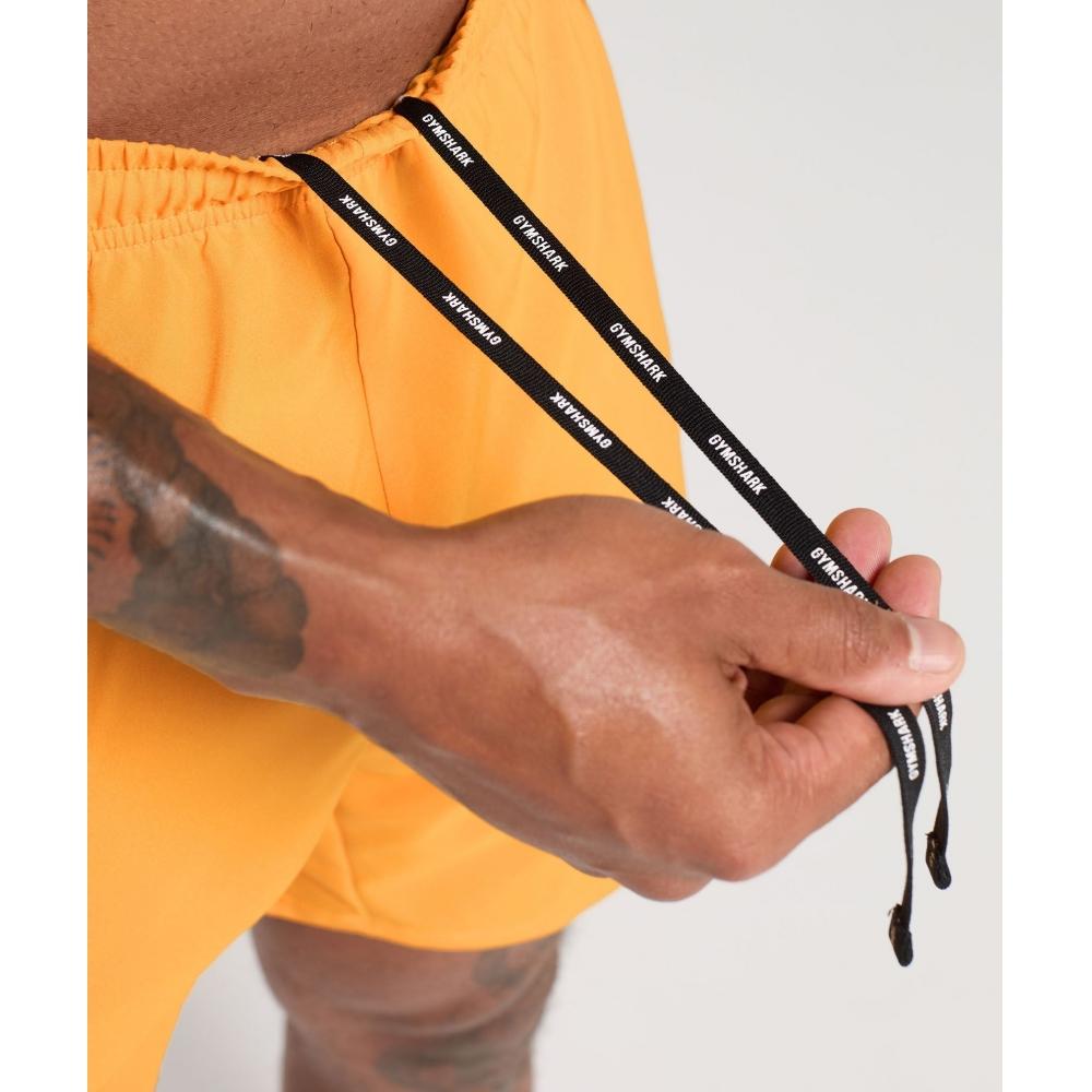 Gymshark Arrival 7 Shorts Fitness Orange A2a1l Obrv