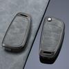 Zinc Alloy + Leather Car Key Case for A1 A3 A4 A5 A6 A7 A8 Q3 Q5 Q7 R8 C5 C6 Tt S3 S5 S6 S4 Rs5 Rs6 2003-2015 Flip Remote