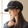 Vintage British Style Belt Buckle Octagonal Hat Women's Autumn New Painter Hat Beret