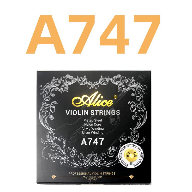 Alice Professional Exam Violin Strings A747: Nylon Strings with G String Pure Silver Wound & Extra E1 String
