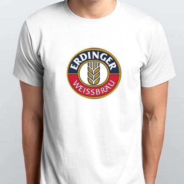 ERDINGER NEUES T-SHIRT Größen S M L XL XXL Farben Schwarz, Weiß