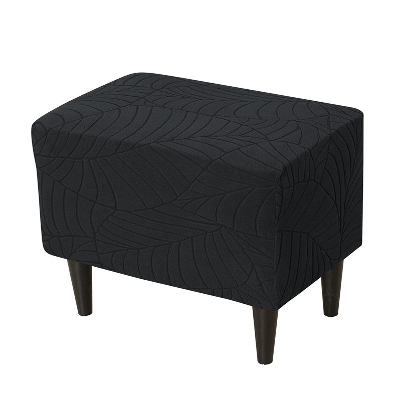 Coprisedia a Orecchie Elasticizzato Nordico con Motivo a Foglie Jacquard Copridivano con Copricuscino Seduta Copritavolino Lavabile Decorazioni per la Casa