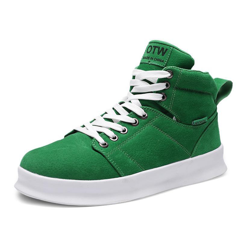 Autumn and winter new high-top anti-velvet leather shoes Air Force No. 1 thick-soled breathable sports student leisure workers