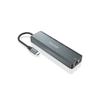 Hub usb - aisens - asuc-5p011-gr - 5 ports - gris métallisé - compact - design moderne