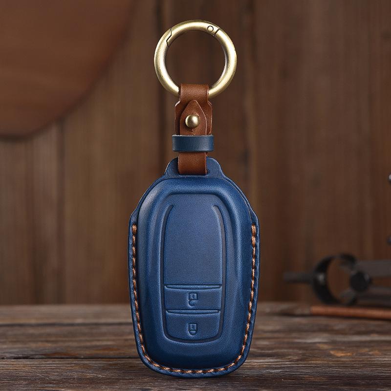 Retro Old Style Handmade Real Cowhide Car Key Cover for Toyota Bag Case