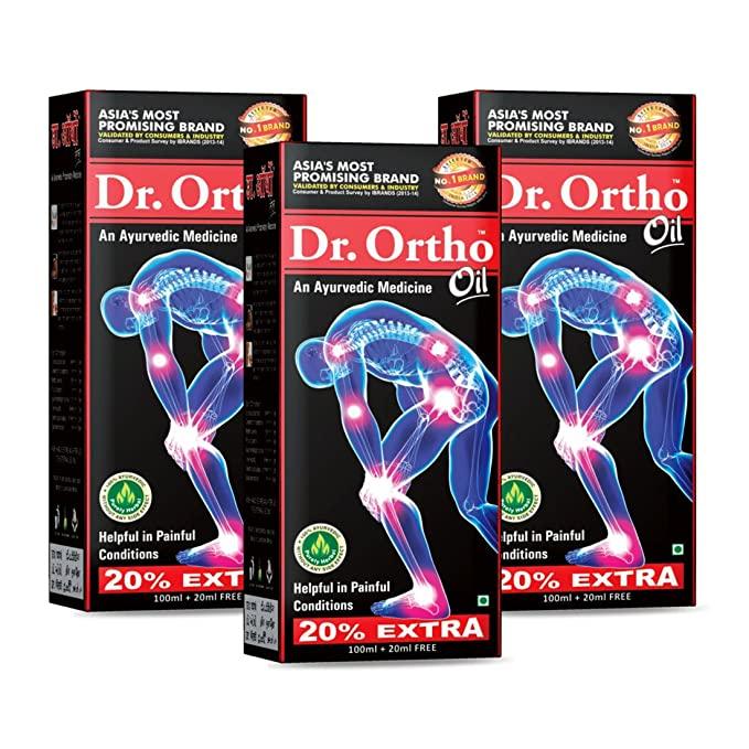 Dr Ortho Pain Relief Ayurvedic Medicine Oil - 100ml+20ml Extra, Pack Of 1