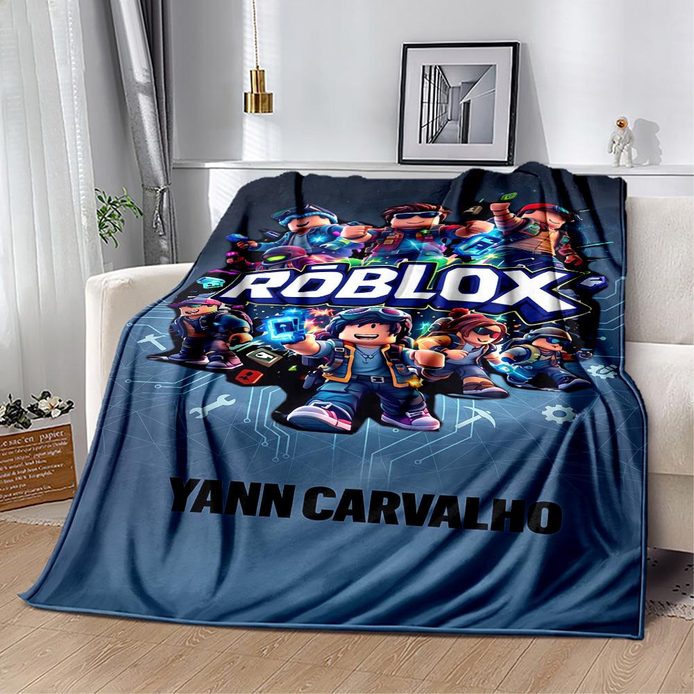 Roblox 46 Blanket Soft Warm Cozy Perfect for Office Chair Livingroom Bed Four Seasons Multipurpose Digital Print