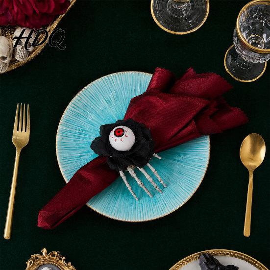 Reusable Napkin Rings Halloween Ring Pumpkin Eyeball