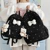 Mochila nueva mochila escuela secundaria preparatoria chica lunares fresca y dulce mochila casual versión coreana mochila japonesa