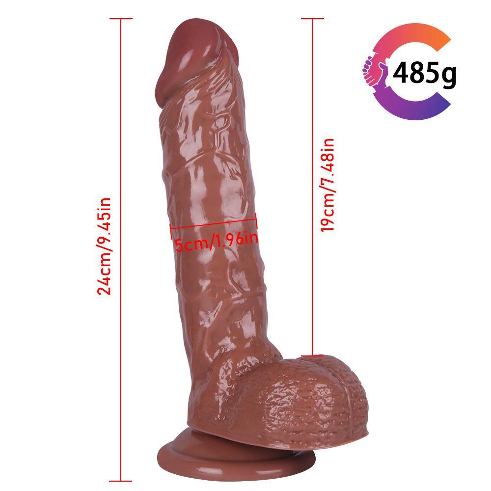 9.45 Inch Huge Dildos Strapon Thick Giant Realistic Dildo Anal Butt with Suction Cup Big Soft Penis Sex Toy For Women