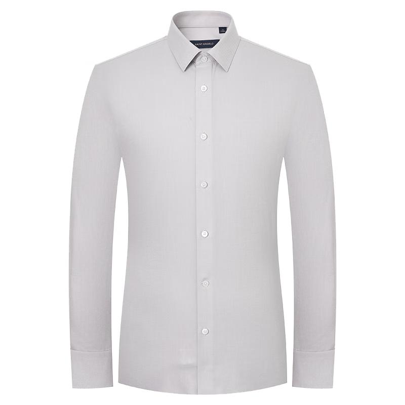Chemise Business à Manches Longues Anti-froissage pour Homme Baoxiniao