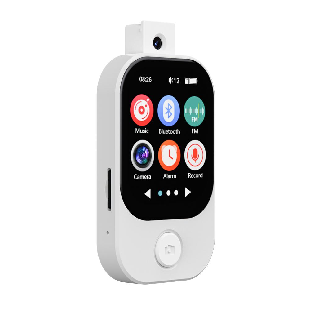 

MP3-плеєр Bluetooth 5.4 Walkman Hi-Fi Звук MP3 Музичний плеєр Камера Спортивний Walkman з FM-радіо Запис Зробити фото no tf card білий