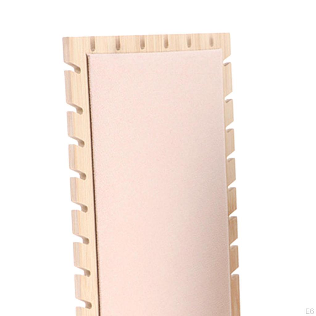 Jewelry Display Stand, Wooden Soft with Base Organizer for Necklace Bracelet Earring Case
